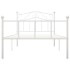 Estructura de cama de metal blanco 100x200