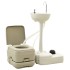 Set de inodoro 10+10L y lavabo portátil de camping 20L