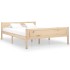 Estructura de cama de madera de pino maciza 140x200