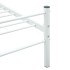 Estructura de cama de metal blanco 200x200