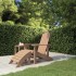 Silla de jardín Adirondack con reposapiés HDPE