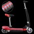 Patinete eléctrico con asiento y LED rojo 120