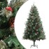 Árbol de Navidad y piñas verde PVC y PE 195