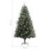 Árbol de Navidad y piñas verde PVC y PE 195