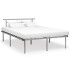 Estructura de cama de metal gris 140x200