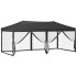 Carpa para fiestas plegable con paredes gris antracita 3x6