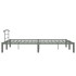 Estructura de cama de metal gris 160x200