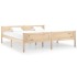 Estructura de cama de madera maciza de pino 180x200