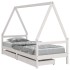 Estructura cama niños con cajones madera pino blanco 90x200