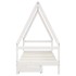 Estructura cama niños con cajones madera pino blanco 90x200