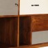 Aparador de madera maciza de acacia 115x35x86