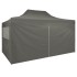 Carpa pleglable Pop-up con 4 paredes 3x4,5 m gris