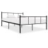 Estructura de cama de metal negro 140x200