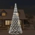 Árbol de Navidad en asta bandera 3000 LED blanco frío 800