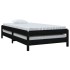 Cama apilable de madera pino maciza negro 90x200