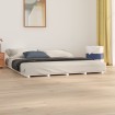 Estructura de cama madera maciza de pino blanco 180x200 cm