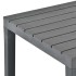 Mesa de jardín de plástico gris antracita 78x78x72