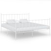 Estructura de cama de metal blanco 180x200 cm