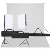 Kit de estudio fotográfico con set de luces y fondo