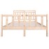 Estructura de cama madera maciza 140x190