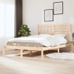 Estructura de cama madera maciza de pino 140x190 cm