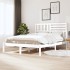 Estructura de cama madera maciza de pino blanco 120x190