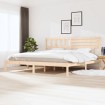 Estructura de cama de madera maciza de pino 200x200 cm