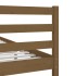 Estructura de cama madera maciza marrón miel 90x200