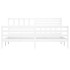 Estructura cama de madera maciza blanca super king 180x200