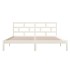 Estructura de cama de madera maciza de pino blanco 140x190