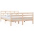 Estructura de cama de madera maciza de pino 140x190