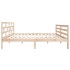 Estructura de cama de madera maciza de pino 140x190