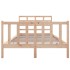 Estructura de cama madera maciza de pino 120x190