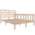 Estructura de cama de madera maciza de pino 160x200