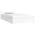 Estructura de cama con cajones blanco 90x200