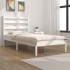 Estructura de cama madera maciza de pino blanco 100x200