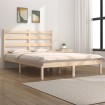 Estructura de cama de madera maciza de pino 160x200 cm