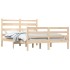 Estructura de cama de madera maciza de pino 160x200