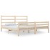 Estructura de cama madera maciza de pino 140x190