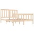 Estructura de cama madera maciza de pino 120x190