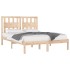 Estructura de cama madera maciza de pino 135x190