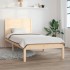 Estructura de cama madera maciza 75x190