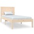 Estructura de cama madera maciza 75x190