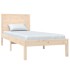 Estructura de cama madera maciza 75x190