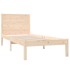 Estructura de cama madera maciza 75x190