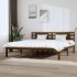 Estructura de cama madera maciza de pino marrón miel 200x200