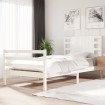 Estructura de cama madera maciza de pino 90x200 cm