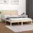 Estructura de cama de madera maciza de pino 160x200