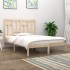 Estructura de cama madera maciza 120x190