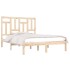 Estructura de cama madera maciza 120x190